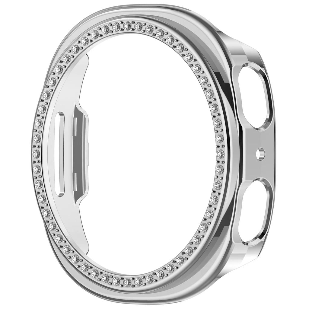 Diamond Case+ Glass For Samsung galaxy watch 8 40mm 44mm Accessories PC Protective Bumper shell for galaxy watch 8 cover