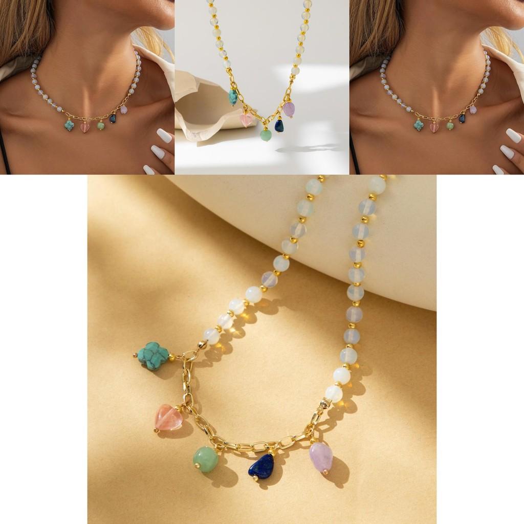 2023 Trendy Fall Geometric Copper Necklace With Vintage Heart Pendant Shaped