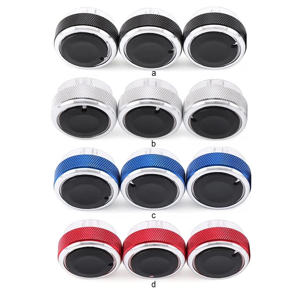 3 Pieces Air Conditioning Knob Stylish Professional Heat Control Switch