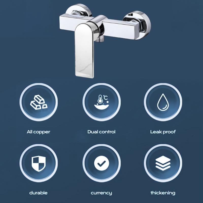 Fashion Single Handle Shower Mixer Bath Faucet Modern Single Lever Shower Faucet Bathroom Tap Elegant Shower Mixer Tap