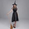 Elegant Witch Costume For Women With Mystical Polyester Fabric In Size M L Xl