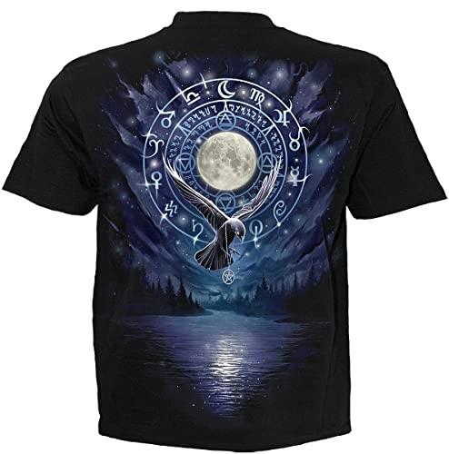 Spiral Witchcraft (Unisex Black Short Sleeve TShirts) Medium