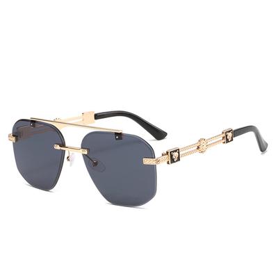 Nowa Marka Mody Luksusowe Designerskie Okulary Przeciwsłoneczne Męskie Damskie Bez Oprawek z Lampartem Vintage Modne Odcienie Okulary Outdoorowe Podróżne