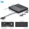 5-In-1 Usb 3.0 Type-C External Dvd Rw Cd Drive Burner Reader Player Optical Drive External For Pc Laptop Windows 11 10