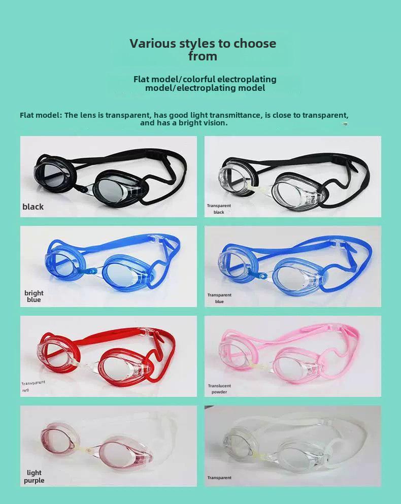 High-Definition Waterproof & Fog-Proof Unisex Racing Swimming Goggles - Professional Dive Gear