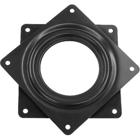 2 Pack Metal Lazy Susan Turntable, Mini Lazy Susan 4 Inch Swivel Plate for Model Base Crafts Stand Monitor Kitchen Table Cabinets, Black