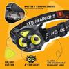 LED Owl Headlight Ultra Light and Bright Four Mode Dry Battery/rechargeable, Bright Adventure Light, Outdoor Camping, Hiking, Fishing, Emergency