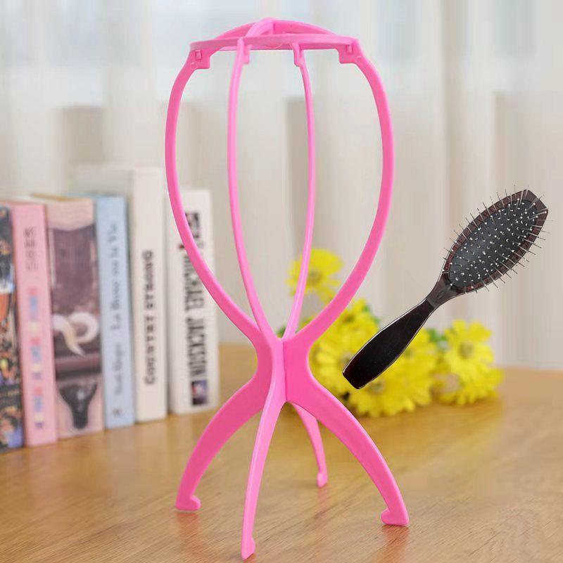 

Special Care Tool Head Cover Wig Stand Pink bracket 7 Pack + upgrade airbag comb 1