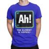 Unisex Ah EleUnisext of Surprise 6 7 Funny Periodic Table T Shirt Pure Cotton Tops Novelty Short Sleeve Round Neck Tee Shirt TShirts