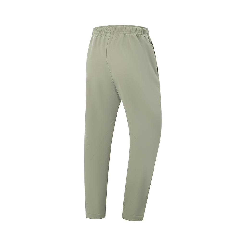 Li Ning Fitness Series Solid Color Mid Waist Loose Elastic Versatile Breathable Casual Pants Men Pants AYKV903-3