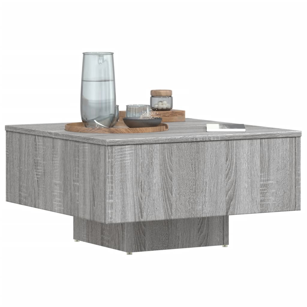  Coffee Table, Grey Sonoma Oak, 60x60x31.5 Cm