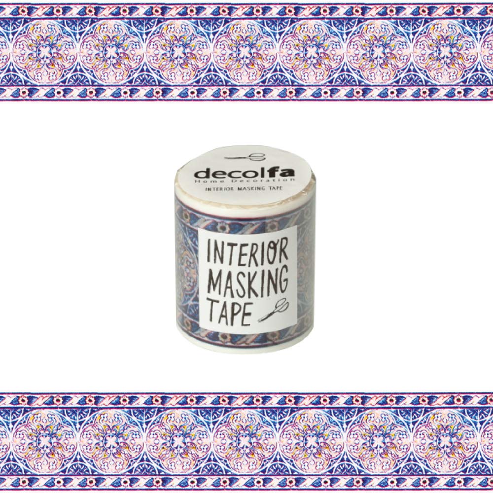 

Nitoms decolfa Interior Masking 5cm Wide x 8m M3609 Tape, Tile/Blue-Yellow, Removable, Long,