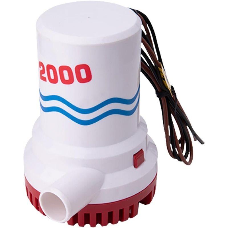 T39c-1Pc 12V 2000GPH Bilge Pump, Marine Submersible Pump, Boat And Yacht Drainage Pump,DC Submersible Pump как