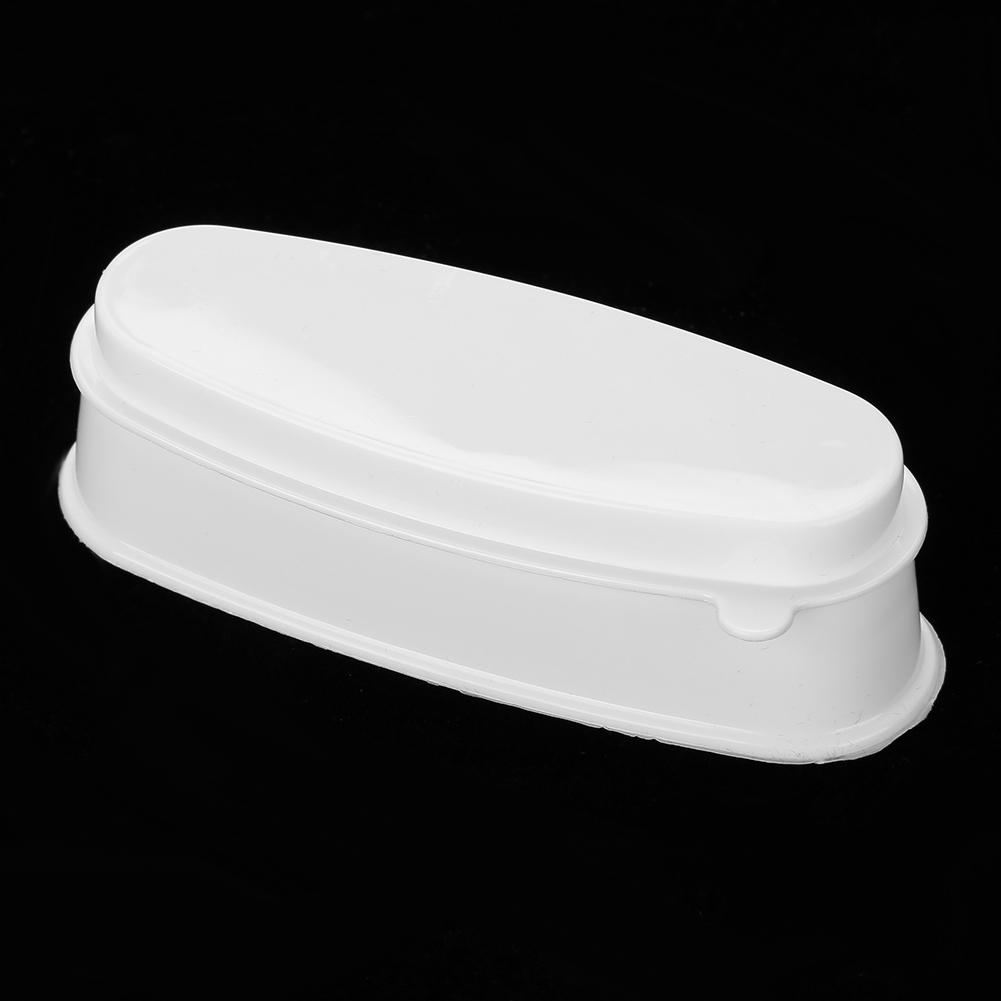 Portable White Nail Dipping Powder Tray Manicure Mould Nail Container