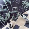 Hawaiian Coconut Full Printed Floral Ice Silk Short Sleeve Shirt Men's Summer Fashion Brand Loose Vacation Style Beach Shirt