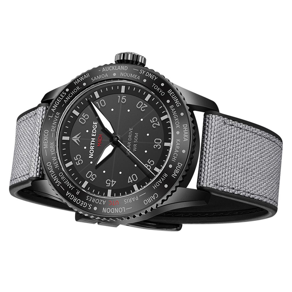 Watch   Watch Solar Pow ed Watch for Men 50M Wat proof Chronograph Night   Lasting Up to 180 Days Solar Watch