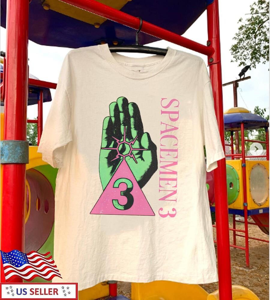 Vtg Spacemen 3 Band Cotton White Shirt Unisex Concert S to 5XL Unisex T-Shirt M