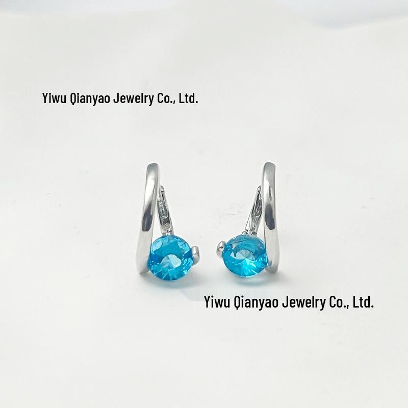 Pendientes Geométricos Coreanos de Circonita: Diseño Elegante, Versátil, Minimalista