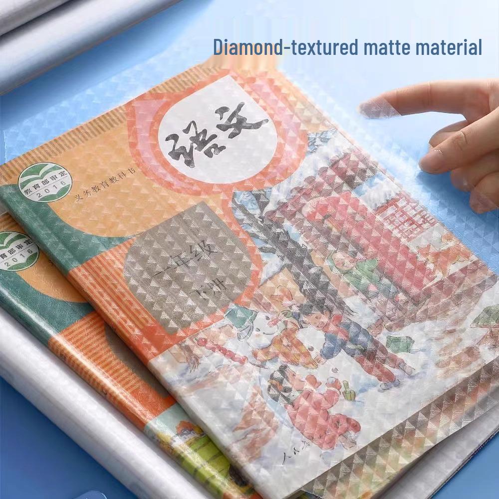 Transparent Frosted Self-Adhesive Book Cover – Protective Sleeve for Textbooks and Papers
