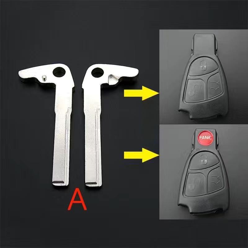 Pro Mercedez Benz BGA Chrom C E Třída Vložka Nesestříhaná Prázdná Čepel Náhrada Čepel Klíče Smart Car