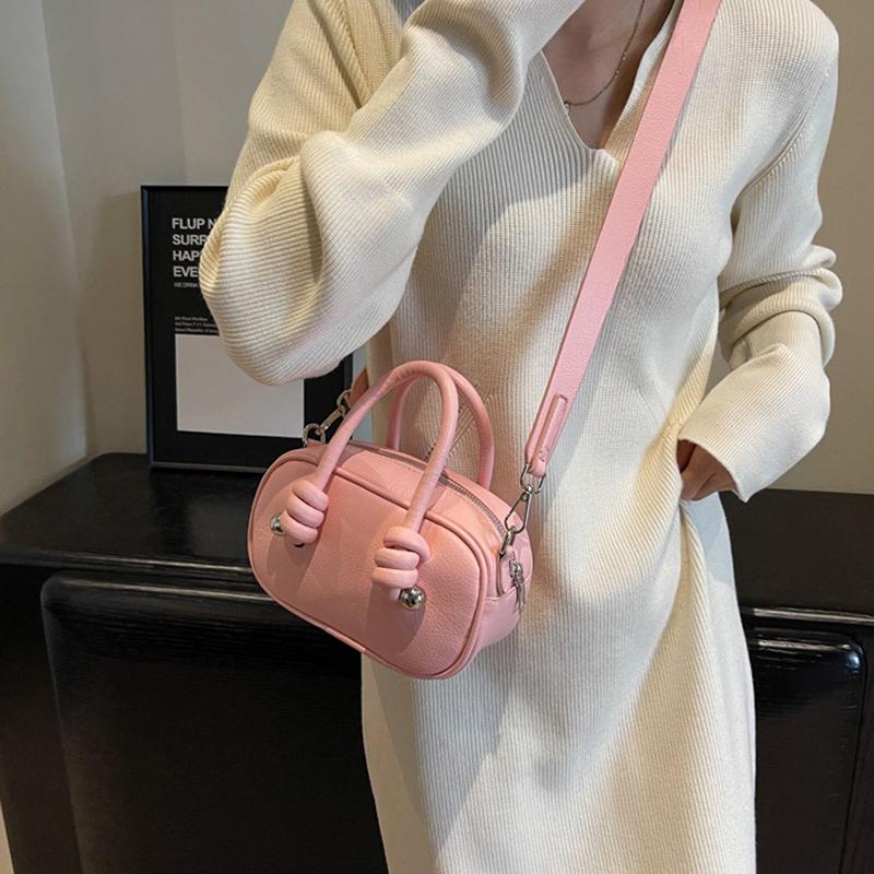 2024 New Fashion Versatile Niche Design Boston Bag Trendy Handbag Exquisite Small Bag Crossbody Bag