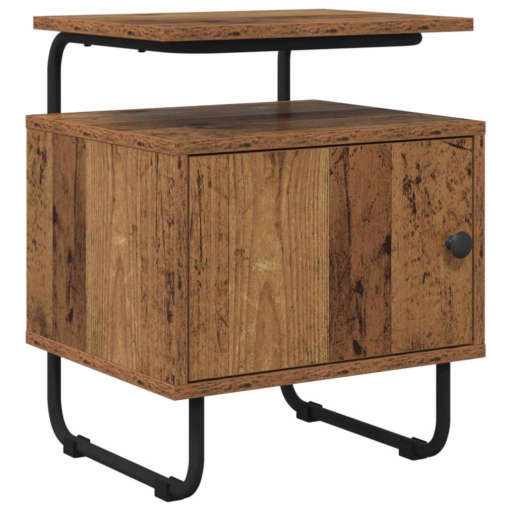 Nightstand Reclaimed Wood Engineered Wood