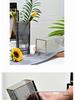 Thickened Square Glass Vase for Fresh Flowers - Elegant Hydroponic Floral Container for Living Room & Dining Table Decor