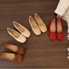 Koreanische Version von roten kleinen Einzel-Schuhen mit flacher Sohle, Schuhe mit leichtem Ausschnitt, neue Damen-Schuhe mit französischer Schleife für Frühling und Sommer, Damen-Schuh mit weicher Sohle und weichem Obermaterial