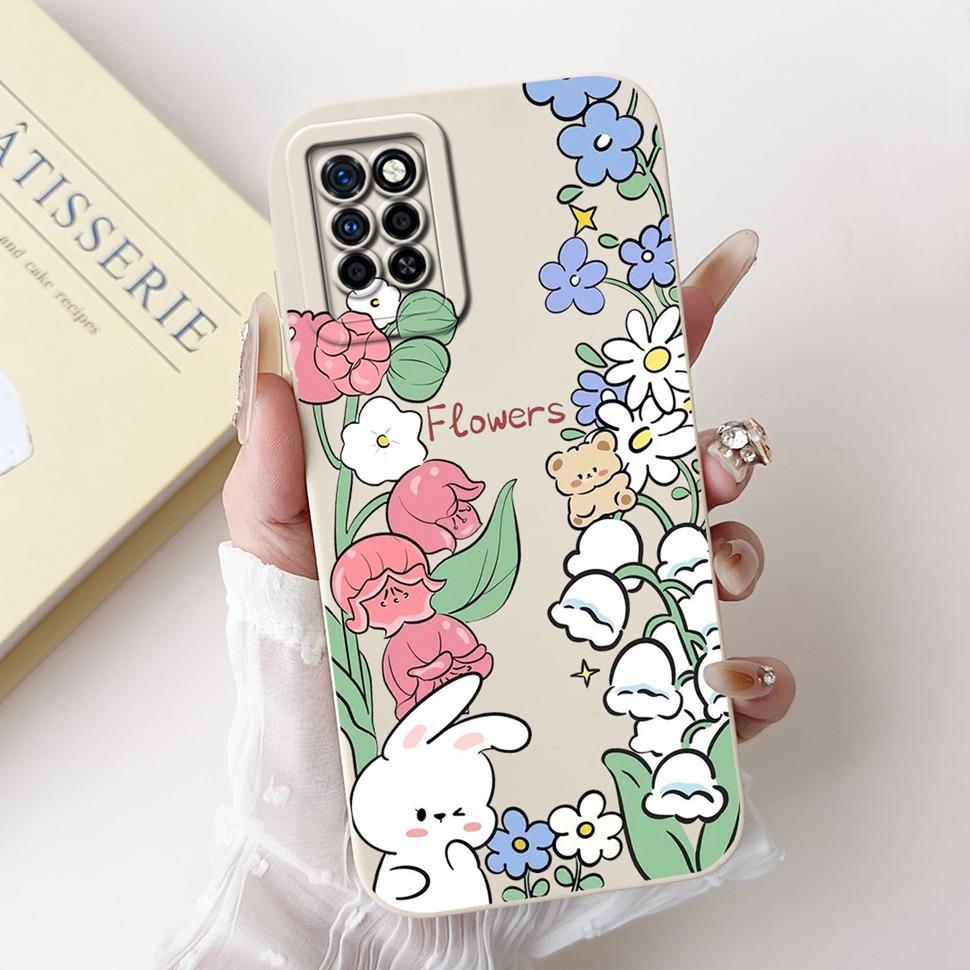 For Infinix Note 10 Pro Case X695 X695D Beautiful Flower Soft Silicone TPU Phone Cover For Infinix Note 10 Note10 Pro Case Funda