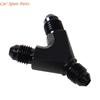 Y4UA Precise Machined AN4 Male Y Block Fitting Splitter With Anodized Aluminum Suitable For Durability Multiple Fluid Systems