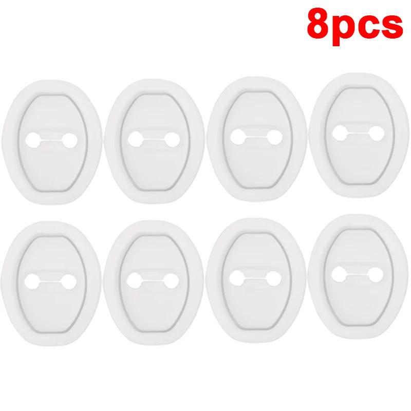 Silicone Car Door Lock Buckle Protection Cover for BMW Mercedes Tesla Model 3 Door Shock Absorber Cushion Silent Accessories