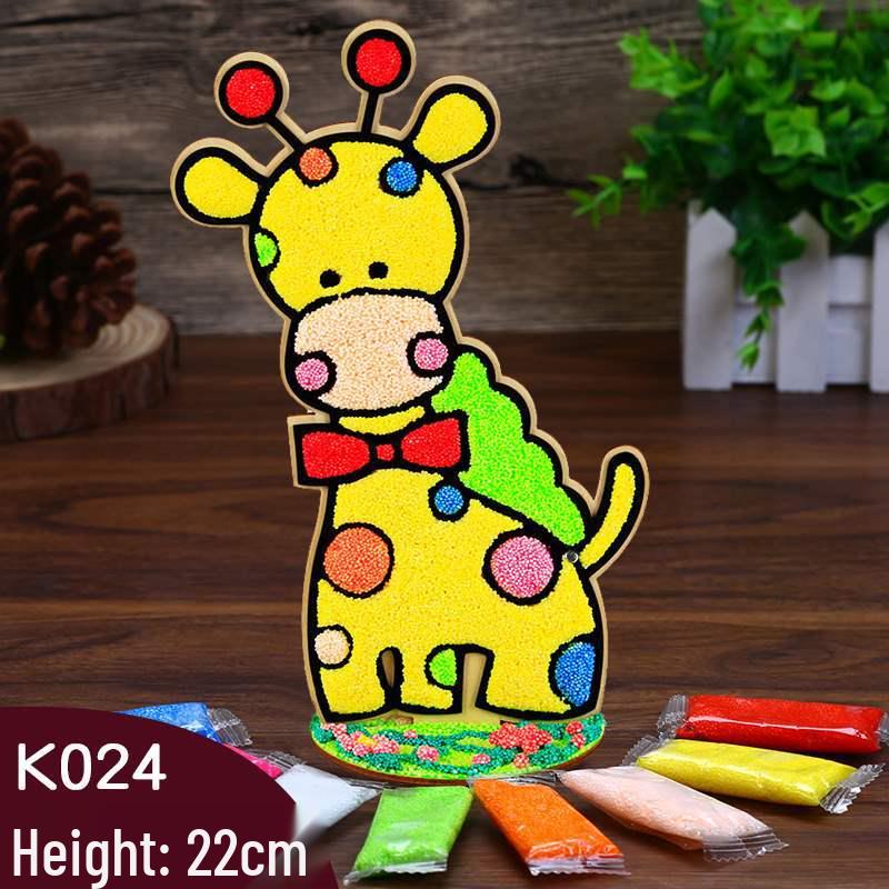 Children s DIY Snowflake Pearl Clay Painting Board