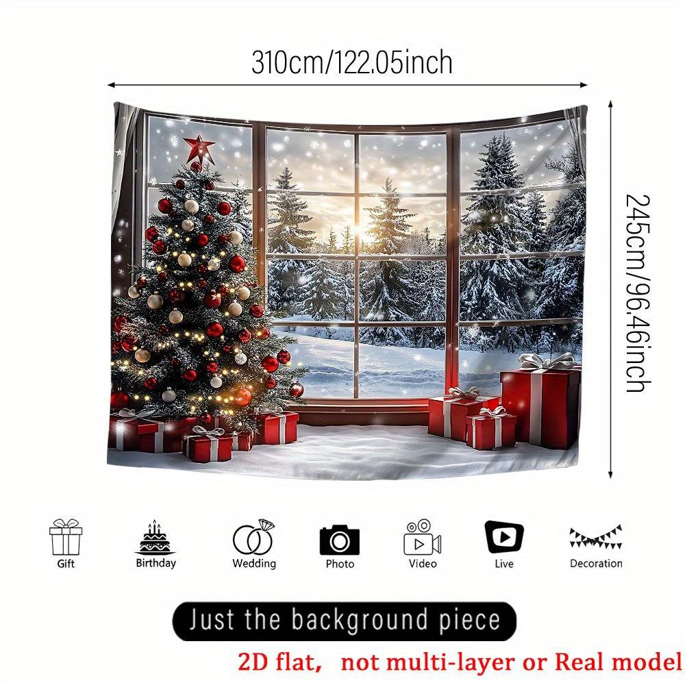 1 Stück Party Weihnachtsbaum Dekoration Hintergrund Winter Kulisse Dekorationen Für Fotostudio Fotokabine Weihnachten Party