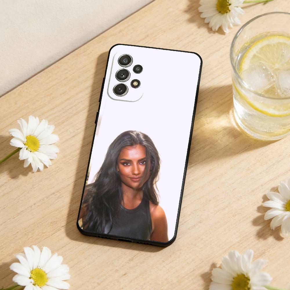 Globale Schönheitsikone S-Simone A-Ashley Handyhülle Für Samsung S25,S24,S21,S22,S23,S30,Ultra,S20,Plus,Weiche Silikon Schwarz Hülle