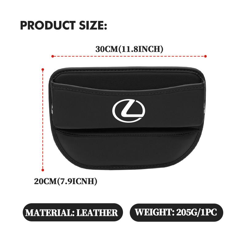 YOM1 NEW Car Seat Gap Storage Box Leather Storage Box Accessories For Lexus UX250h RX450h RX300 GX470 CT200h RX400h NX300h RX350