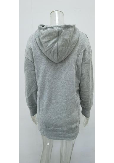European & American Autumn/Winter Fashion: Women's Solid Color Loose Fleece Hooded Sweatshirt Pullover.