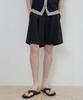 Wednesday Oasis Summer Double-Pleat Half Stretch Slacks_Black(Wc25-Pt05)