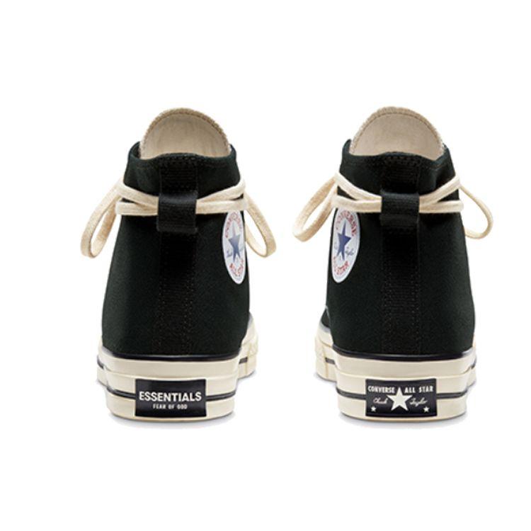 Fear of God Essentials X Converse Chuck 70 High Black Unisex Sneakers Egret 167954C