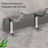 Upgrade Widen And Thicken Movable Aluminum Backdoor Hook Folding Robe Hooks for Bathroom Kitchen Accessories