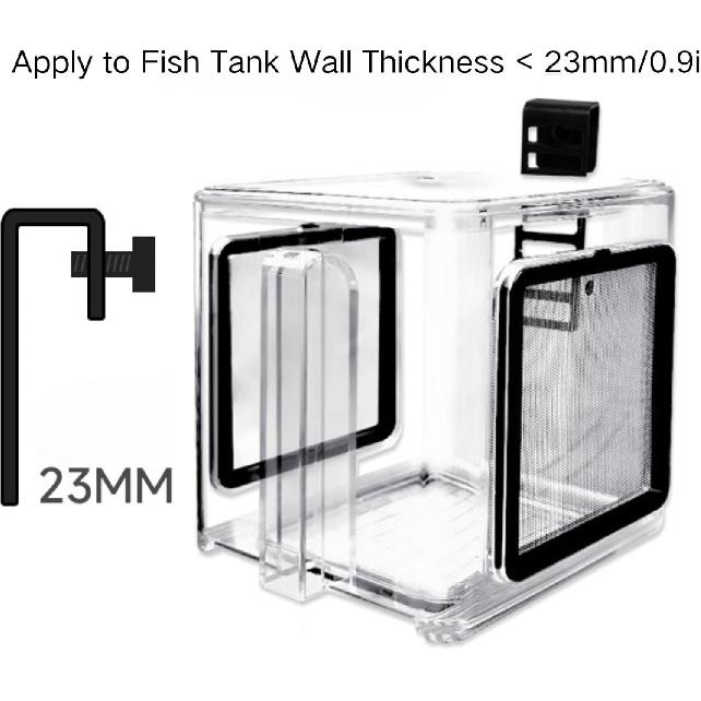 Saim Fish Breeding Box, Acrylic Aquarium Breeding Boxes, Acrylic Fish Isolation Box Hanging Aquarium Hatchery Tank for Small Baby Fishes Shrimp