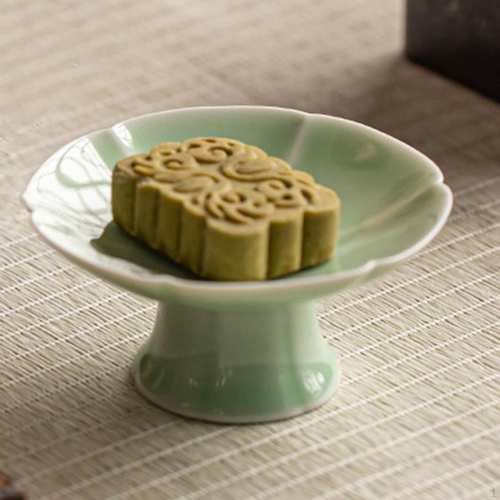 Keramik Kuchenständer Obstschale Fußtablett für Desserttisch und Party