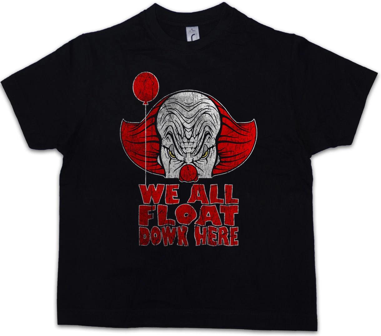 WE ALL FLOAT DOWN HERE Kids Boys kids boys T-Shirt Clown Pennywise Stephen King It Ship 110