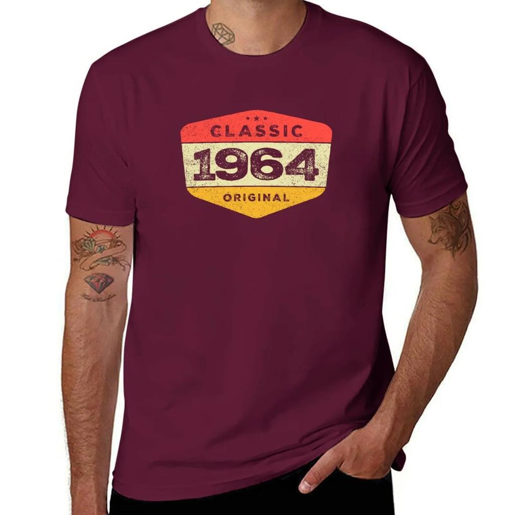 Classic 1964 60 Birthday Vintage T-Shirt cheap stuff graphic t shirt vintage aesthetic clothes men workout shirt
