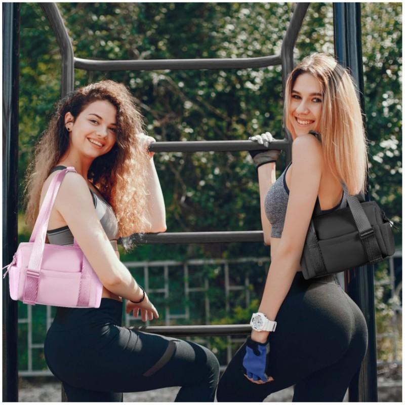 Nova bolsa desportiva e de fitness com separação de secos e molhados, grande capacidade, mala de ombro e crossbody casual para viagem
