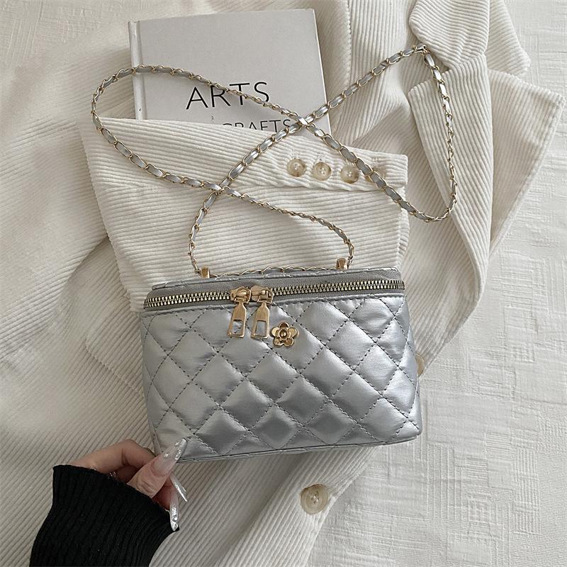 

Rhombus chain box bag summer new trendy shoulder bag women s high-end versatile messenger bag