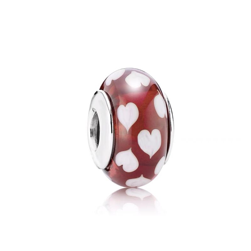 Colored Glaze Series Charm Beads Applicable To Original European Plating Copper Jewelry & Diy Making Unique Fine Gift