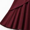 Women's High Waist Black Mermaid Skirt Spring Autumn Elegant Slim Fit Ruffle Hem Skirt