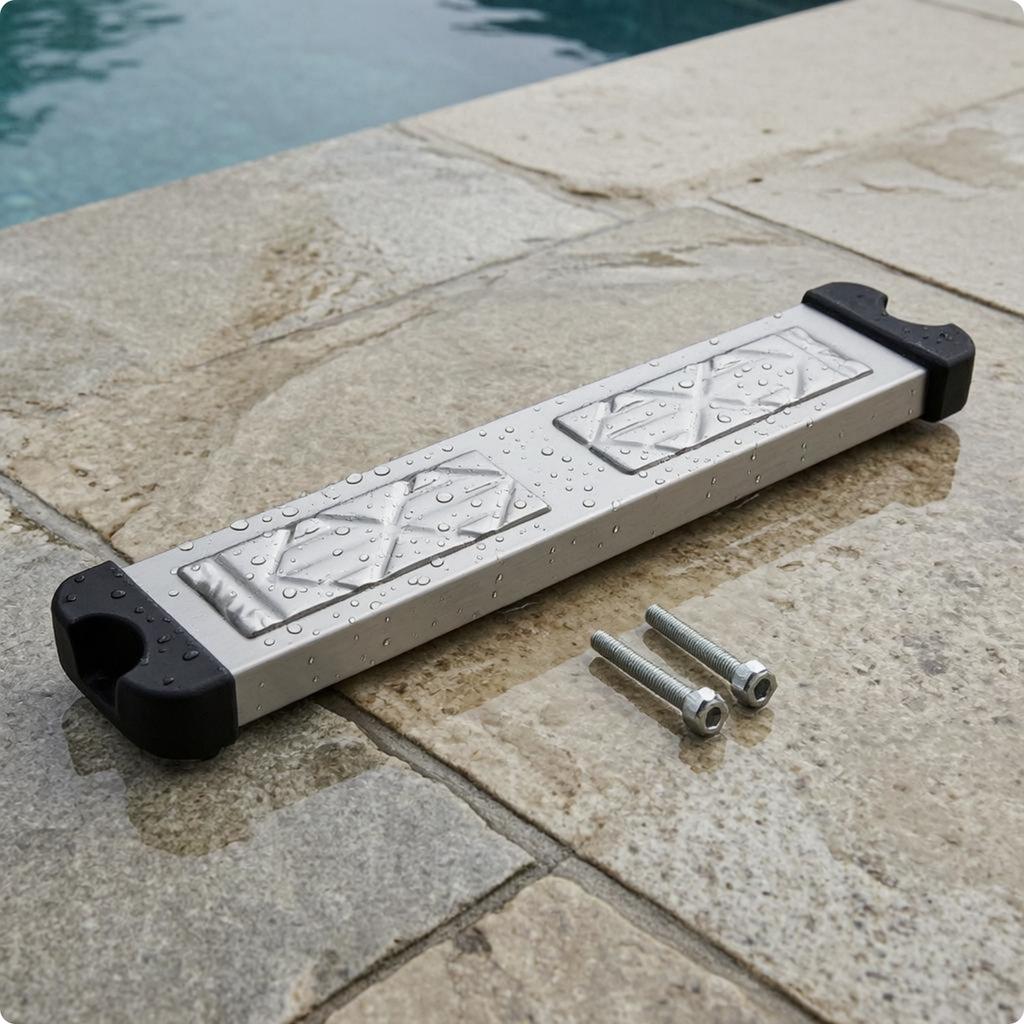 Pool Ladder Step Plate Textured Anti-Slip Step Plate Outdoor Hardware Corrosion Resistant