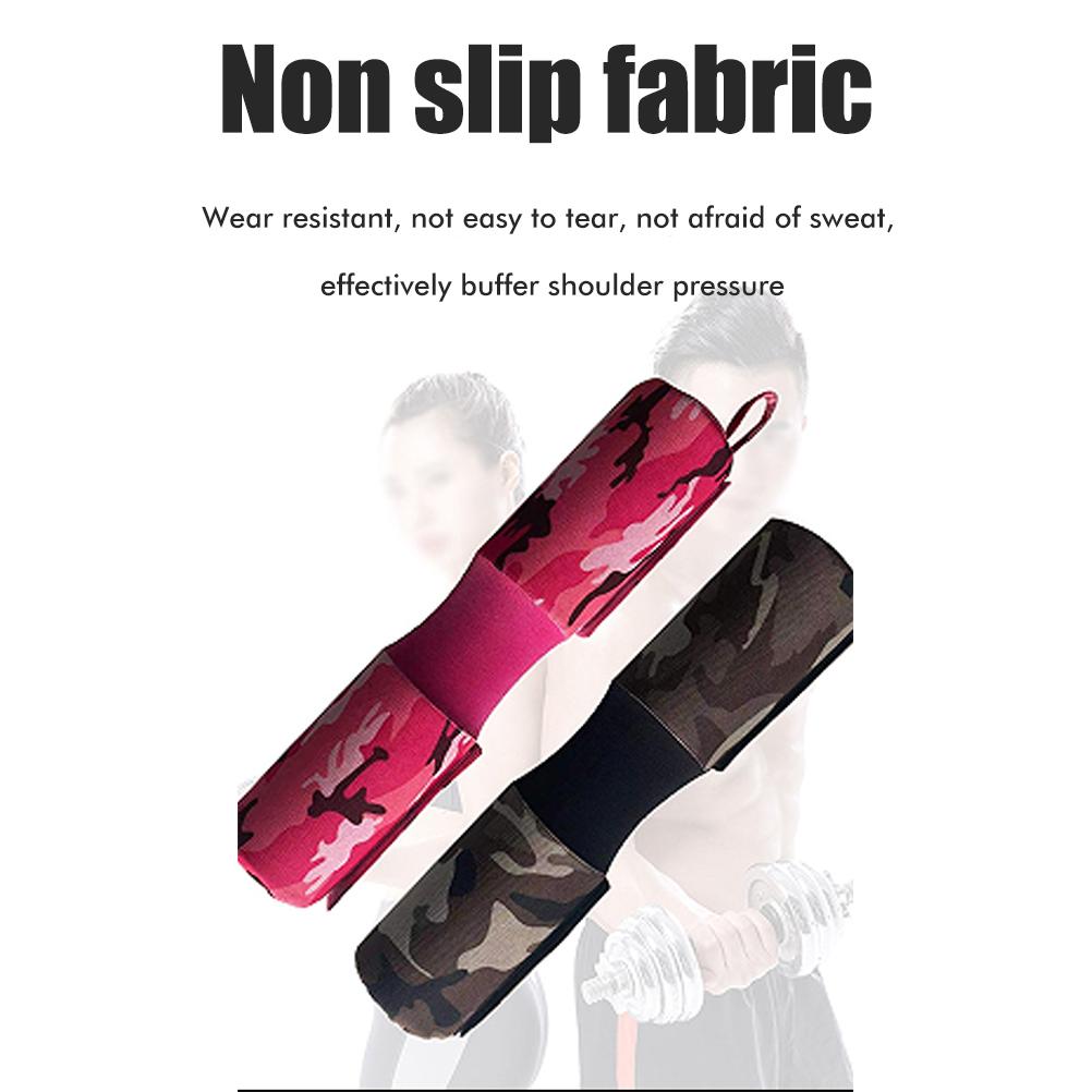 Langhantel Kniebeugen Polster Nacken Schulter Schutzpolster Unterstützung für Kniebeugen Ausfallschritte Hüftstöße Camouflage Fitness Schaumstoff Schwammpolster