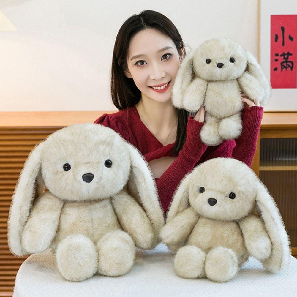 Interactive Big Ear Rabbit Plush Toy Soft Stuffed Animals Rabbit Toy  Kids Gifts